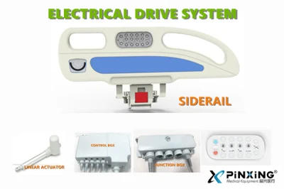 ICU 使用電気病院用ベッド付属品サイドレール電気制御付き